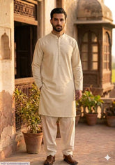 Men's Unstitched Soft Cotton Plain Suit