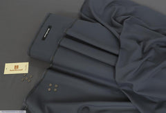 Men's Grey Wash & Wear Plain Suit Fabric 4m